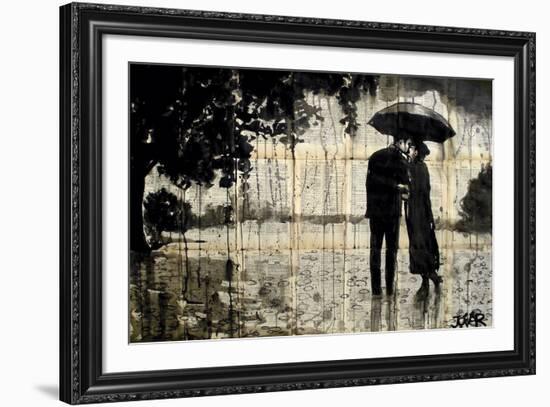 Rainy Day Rendezvous-Loui Jover-Framed Art Print