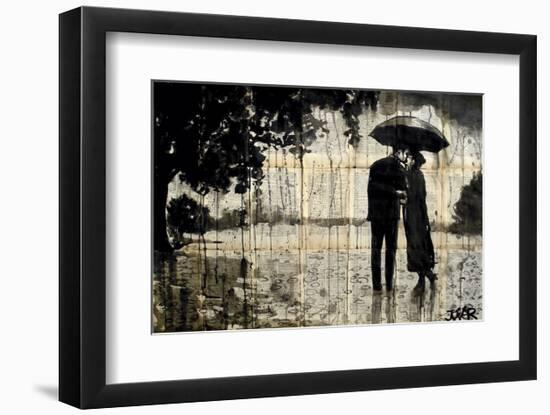 Rainy Day Rendezvous-Loui Jover-Framed Art Print