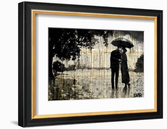 Rainy Day Rendezvous-Loui Jover-Framed Art Print