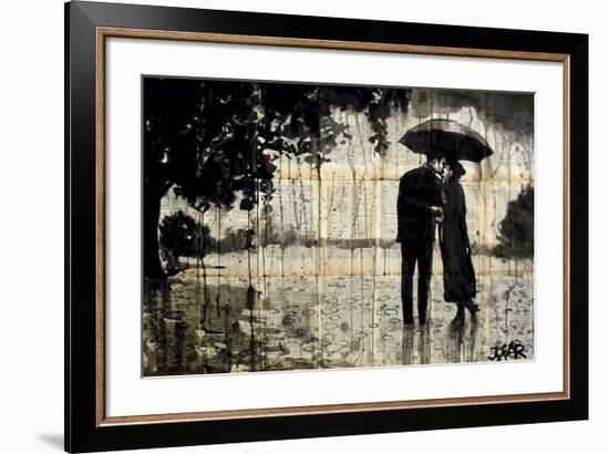 Rainy Day Rendezvous-Loui Jover-Framed Giclee Print