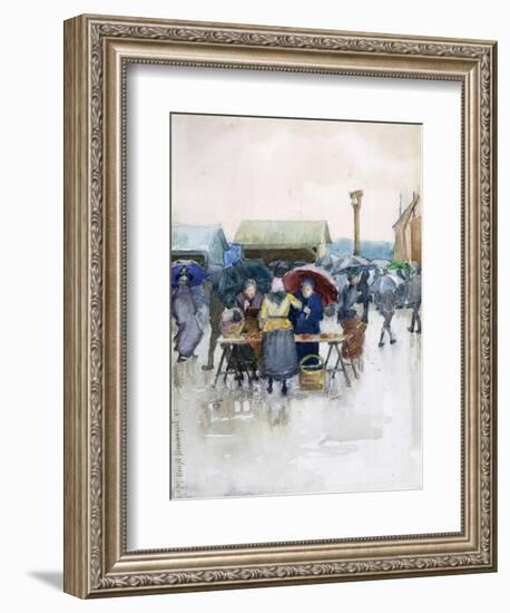 Rainy Day: the Fish Market, 1892-Maurice Brazil Prendergast-Framed Giclee Print