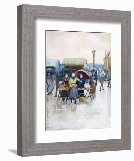 Rainy Day: the Fish Market, 1892-Maurice Brazil Prendergast-Framed Giclee Print