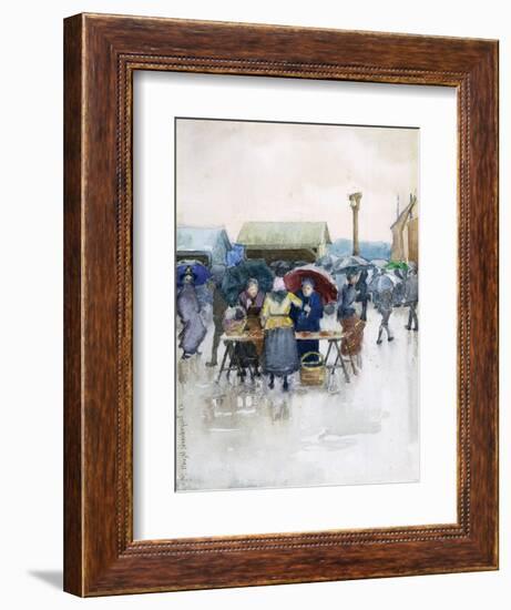 Rainy Day: the Fish Market, 1892-Maurice Brazil Prendergast-Framed Giclee Print