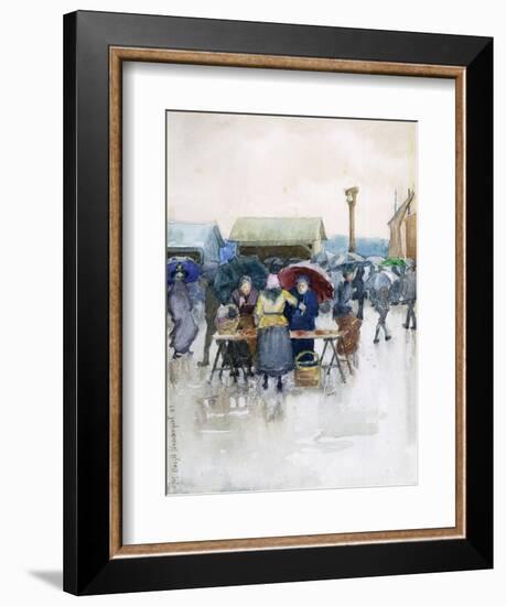 Rainy Day: the Fish Market, 1892-Maurice Brazil Prendergast-Framed Giclee Print