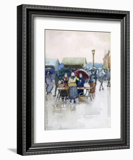 Rainy Day: the Fish Market, 1892-Maurice Brazil Prendergast-Framed Giclee Print