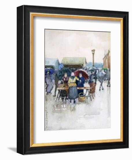 Rainy Day: the Fish Market, 1892-Maurice Brazil Prendergast-Framed Giclee Print