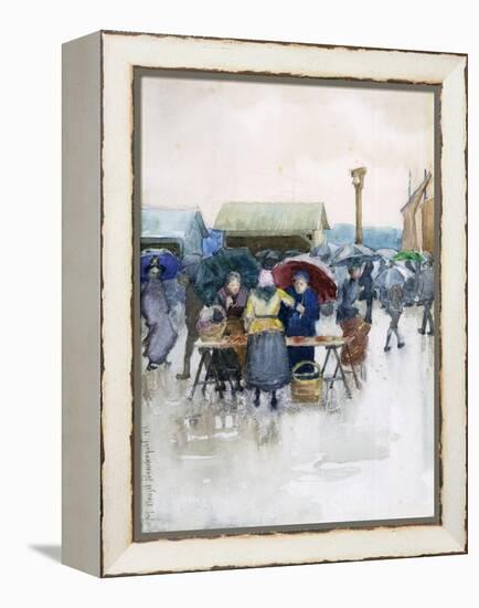 Rainy Day: the Fish Market, 1892-Maurice Brazil Prendergast-Framed Premier Image Canvas