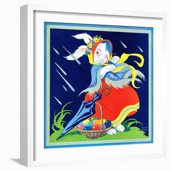 Rainy Easter Greetings - Child Life-Matilda Breuer-Framed Giclee Print