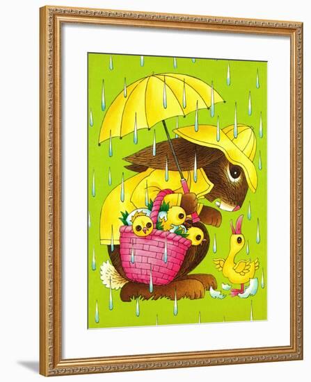 Rainy Easter - Playmate-Art Wallower-Framed Giclee Print