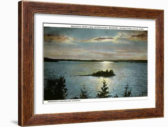 Rainy Lake, International Falls, Minnesota-null-Framed Art Print