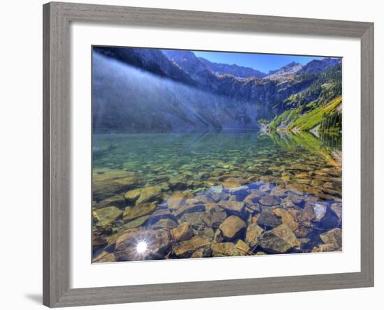 Rainy Lake, North Cascade Mountains, Washington, Usa-Jamie & Judy Wild-Framed Photographic Print