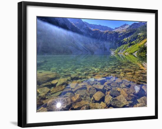 Rainy Lake, North Cascade Mountains, Washington, Usa-Jamie & Judy Wild-Framed Photographic Print