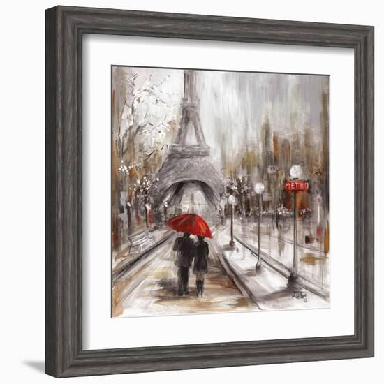 Rainy Paris-Marilyn Dunlap-Framed Art Print