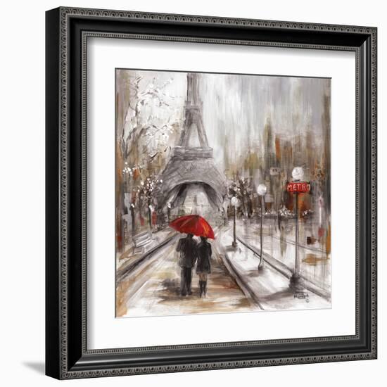 Rainy Paris-Marilyn Dunlap-Framed Art Print