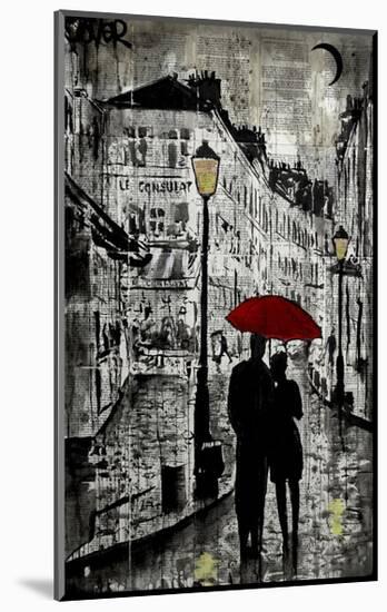 Rainy Promenade-Loui Jover-Mounted Giclee Print