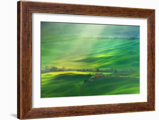 Rainy Val D'Orcia-Marcin Sobas-Framed Photographic Print