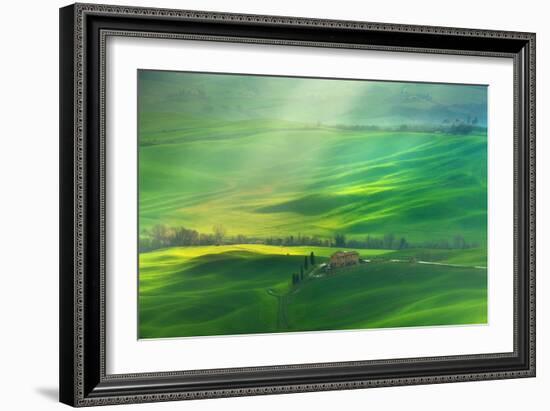 Rainy Val D'Orcia-Marcin Sobas-Framed Photographic Print