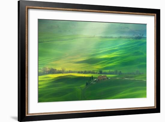 Rainy Val D'Orcia-Marcin Sobas-Framed Photographic Print