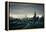 Rainy View of Manhattan from Long Island Expressway-null-Framed Stretched Canvas