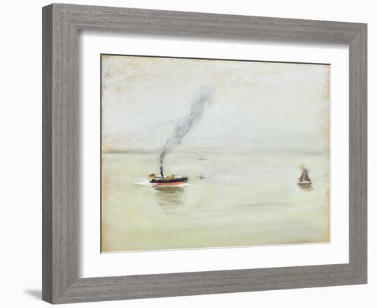 Rainy Weather on the Elbe, 1902-Max Liebermann-Framed Giclee Print