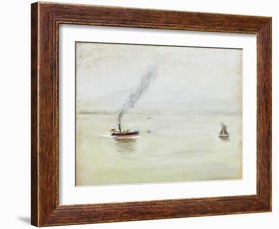 Rainy Weather on the Elbe, 1902-Max Liebermann-Framed Giclee Print