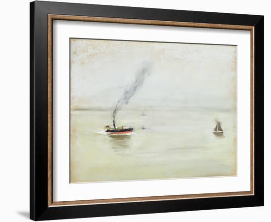 Rainy Weather on the Elbe, 1902-Max Liebermann-Framed Giclee Print