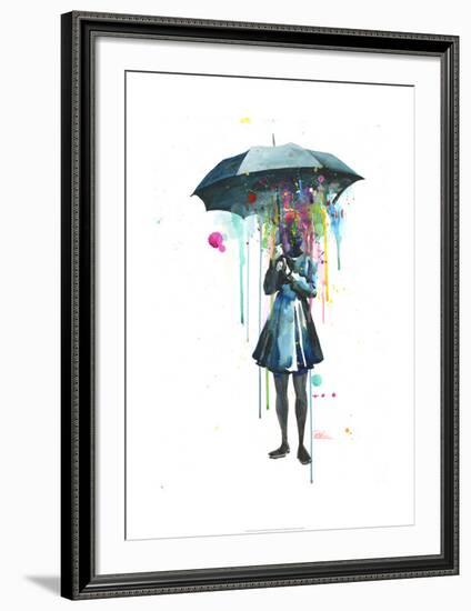 Rainy-Lora Zombie-Framed Art Print