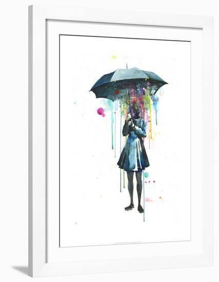 Rainy-Lora Zombie-Framed Art Print