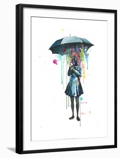 Rainy-Lora Zombie-Framed Art Print