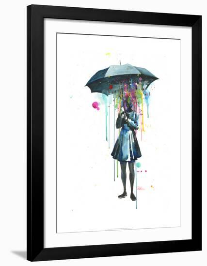 Rainy-Lora Zombie-Framed Art Print