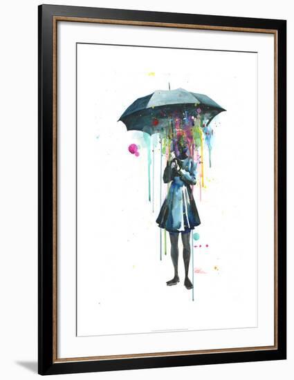 Rainy-Lora Zombie-Framed Art Print