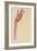 Raised Red Hand, 1910-Egon Schiele-Framed Giclee Print