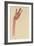 Raised Red Hand, 1910-Egon Schiele-Framed Giclee Print