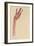 Raised Red Hand, 1910-Egon Schiele-Framed Giclee Print