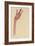 Raised Red Hand, 1910-Egon Schiele-Framed Giclee Print