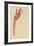 Raised Red Hand, 1910-Egon Schiele-Framed Giclee Print