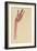 Raised Red Hand, 1910-Egon Schiele-Framed Giclee Print