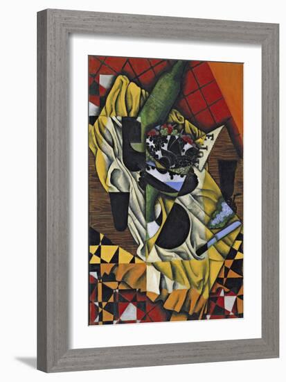 Raisin Et Vin  Peinture De Juan Gris (1887-1927) 1913 Museum of Modern Art, New York-Juan Gris-Framed Giclee Print