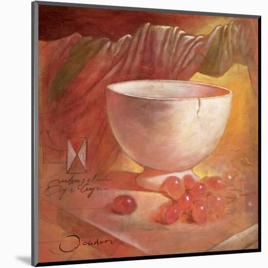 Raisin on White Bowl-Joadoor-Mounted Art Print