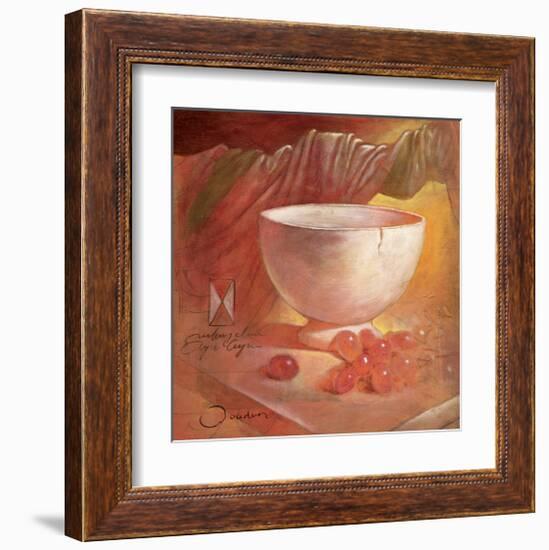 Raisin on White Bowl-Joadoor-Framed Art Print