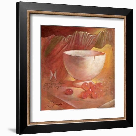 Raisin on White Bowl-Joadoor-Framed Art Print