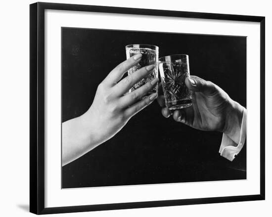 Raising Glasses-null-Framed Photographic Print