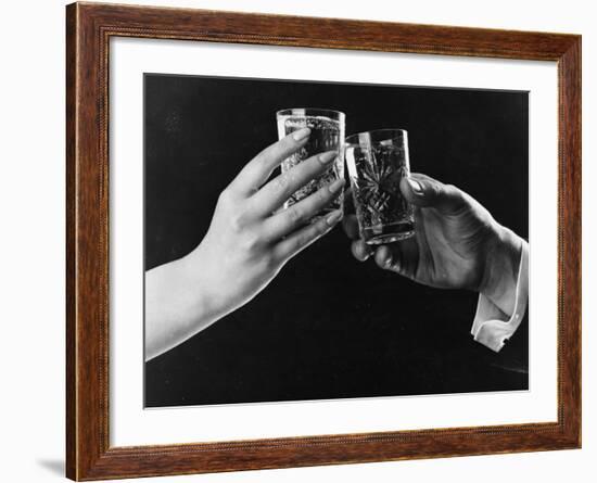 Raising Glasses-null-Framed Photographic Print