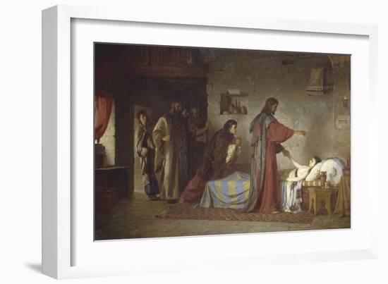 Raising of Jairus' Daughter, 1871-Vasili Dmitrievich Polenov-Framed Giclee Print