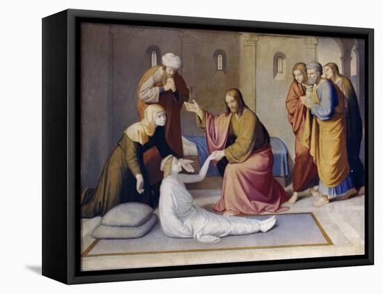 Raising of Jairus' Daughter-Friedrich Overbeck-Framed Premier Image Canvas