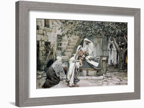 Raising of Jairus's Daughter-James Tissot-Framed Giclee Print