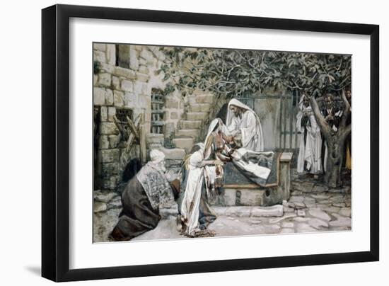 Raising of Jairus's Daughter-James Tissot-Framed Giclee Print