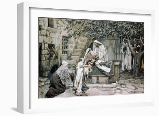 Raising of Jairus's Daughter-James Tissot-Framed Giclee Print