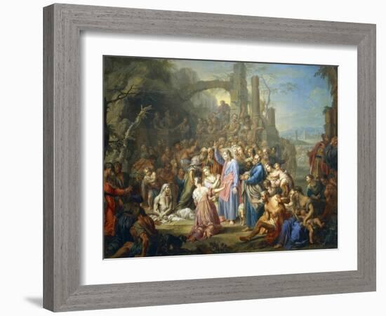 Raising of Lazarus, Circa 1750-Franz Christoph Janneck-Framed Giclee Print