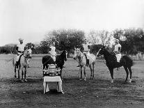 Polo Players in Andra Pradesh, South India-Raja Deen Dayal-Framed Photographic Print